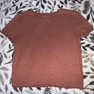 American Eagle Outfitters super soft top. Pinkish tan color. Barely ever worn